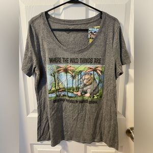 NWT XXL Out of Print Where the Wild Things Are t-shirt